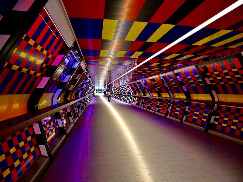 Colourful Tunnel, Canary Wharf_Deborah Blackman_Open.jpeg - Colourful Tunnel, Canary wharf