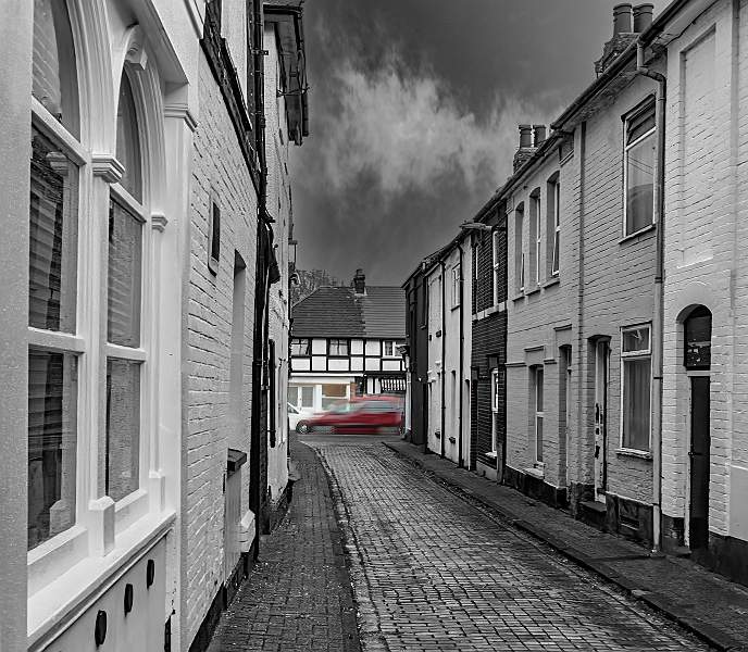 Woman In Red_Stephen Harper_Back Alley_Set.jpg - Back Alley_Set