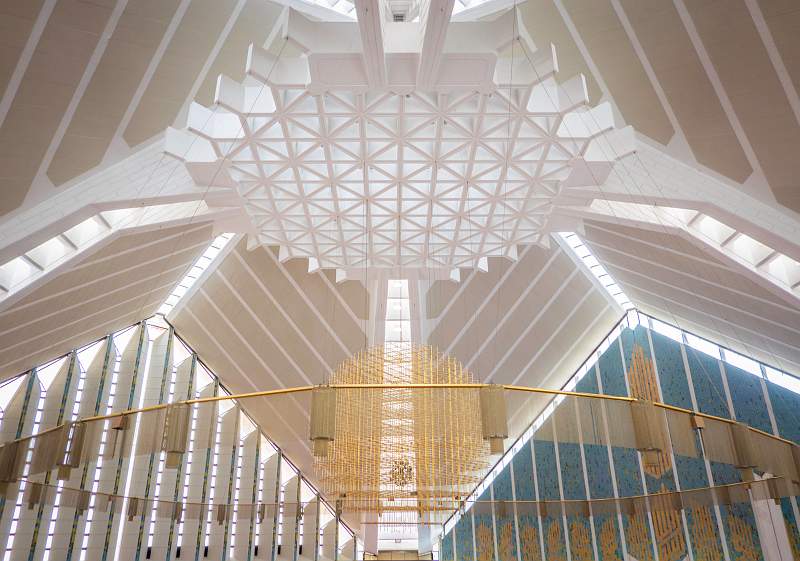 Faisal Mosque print 23.10.jpg - Ceiling - Faisal Mosque Islamabad_michael bamford_open jpg