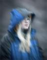 Girl in the Blue Rain Coat