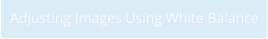Adjusting Images Using White Balance
