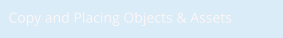 Copy and Placing Objects & Assets
